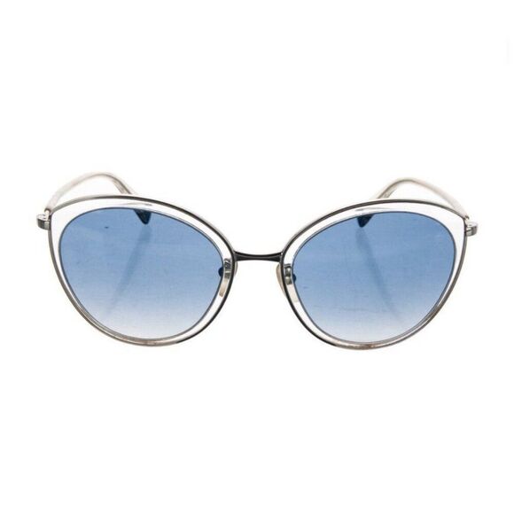Escada Authentic Cat Eye Blue Lens Silver Frame Sunglasses #58 main image 7